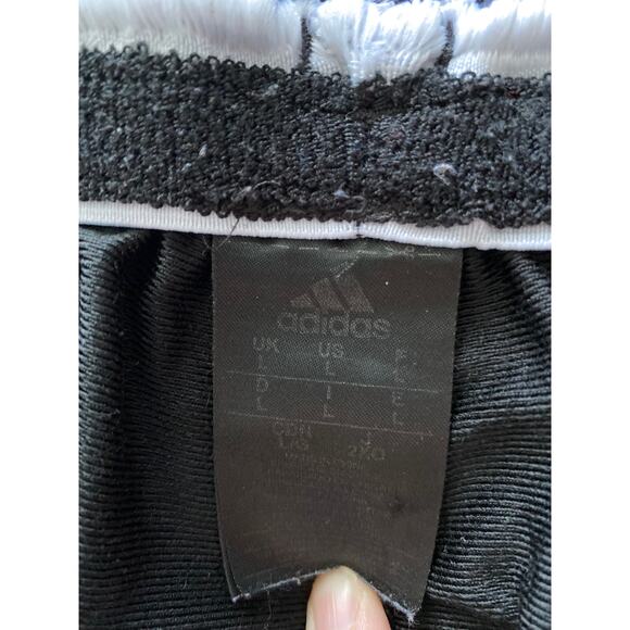 Mens Adidas Sweatpants Black Size Large Black 3 Stripes - Picture 3 of 4